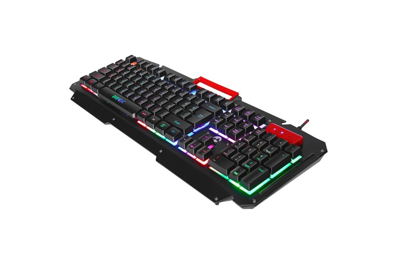 EVEREST KB-R800 METAFOR USB Gökkuşağı Aydınlatmalı Q Metal Yüzey Gaming Oyuncu Klavyesi
