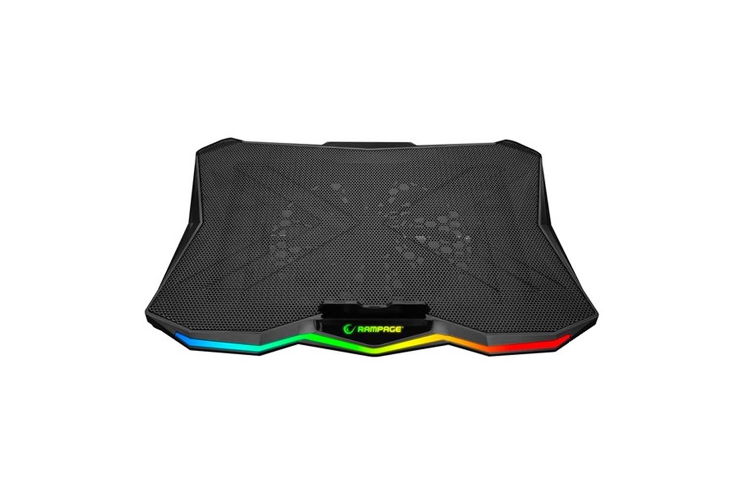 Rampage AD-RC8 SHOWY Siyah 180mm Fan 15''-17'' RGB Işıklı Notebook Soğutucu Stand