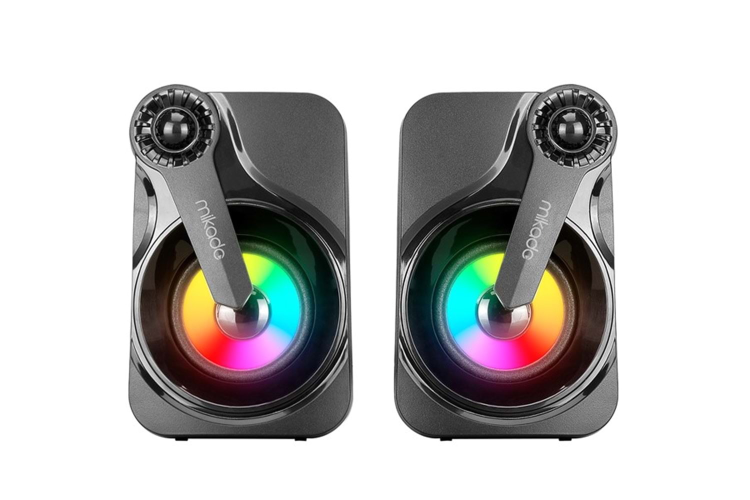 Mikado MD-BT28 5W+3W×2 BT,TF Card,USB, FM Radyo Siyah Led Işıklı Speaker