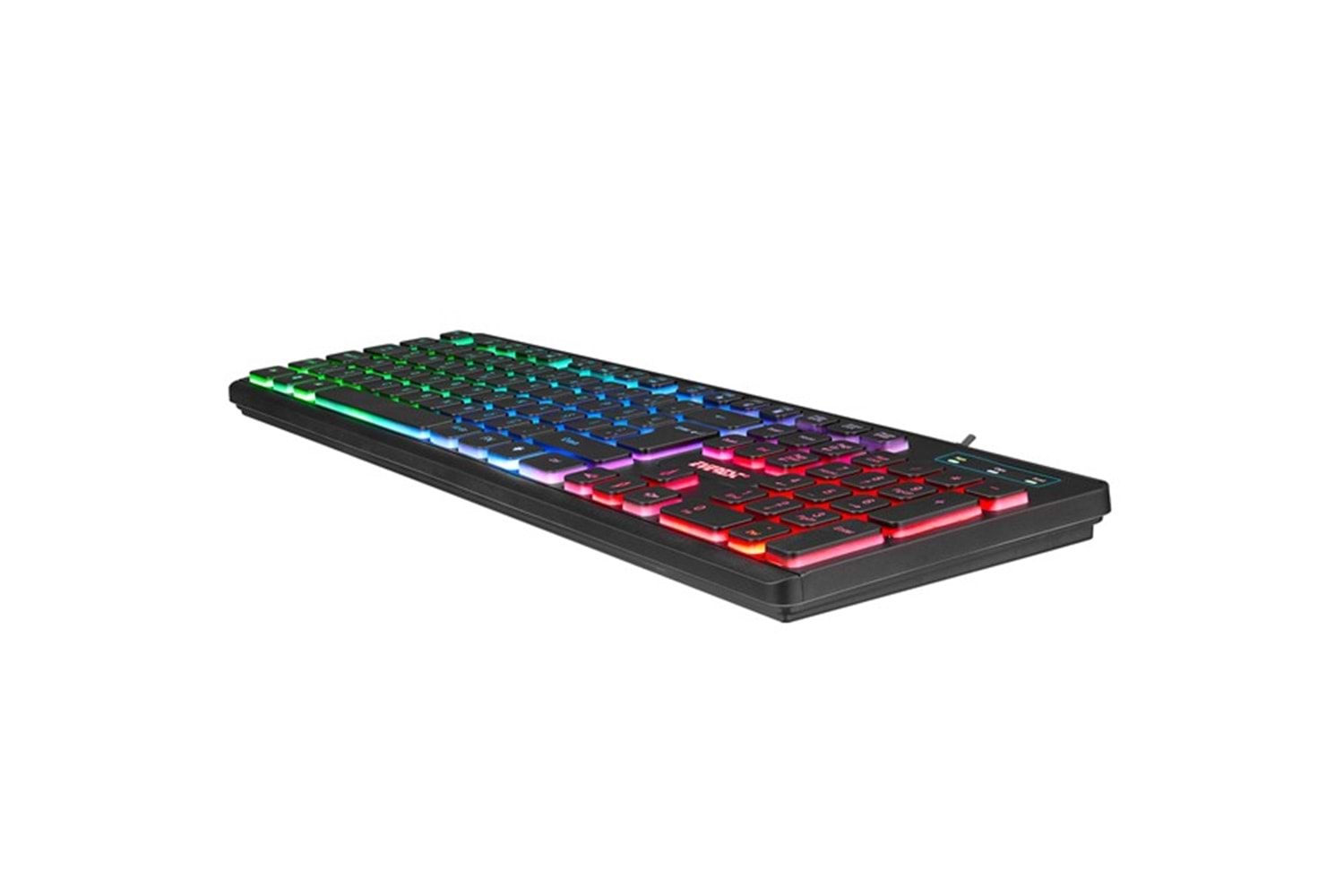 EVEREST KB-120 Sleek Siyah USB Gökkuşağı Aydınlatmalı Q Gaming Oyuncu Klavyesi
