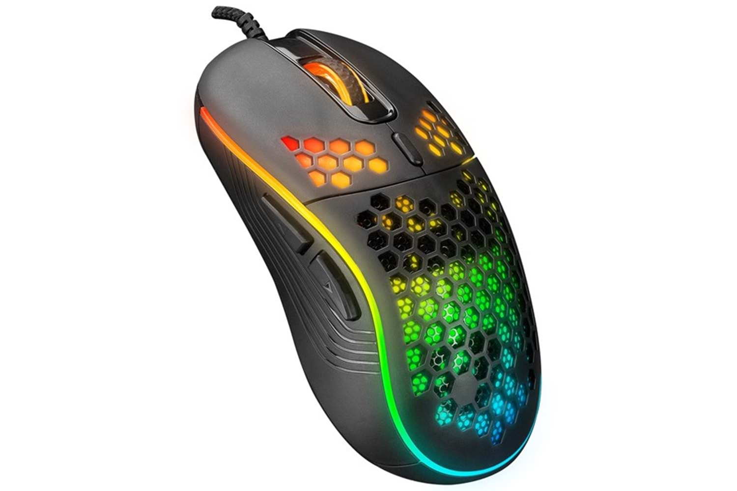 Everest SM-G66 X-HOLE Usb Siyah 7D Optik 8000dpi LED Işıklı Gaming Oyuncu Mouse