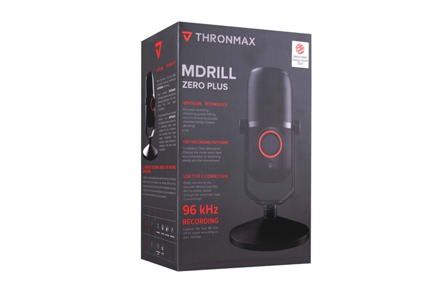Thronmax M4 ZERO PLUS Siyah USB 96Khz 24bit 3,5mm Ses Konrtrol Mikrofon