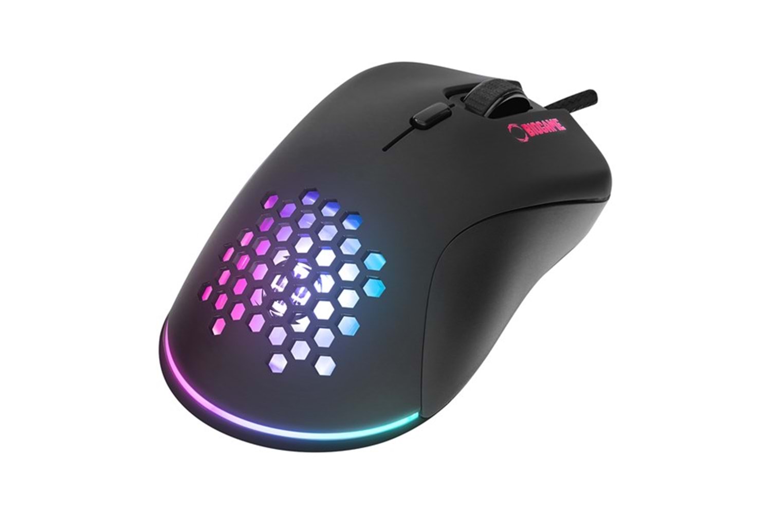 BIOGAME BM-GX20 RIPOSTE Usb RGB Işıklı Makrolu 6400dpi Örgü Kablolu Gaming Oyuncu Mouse