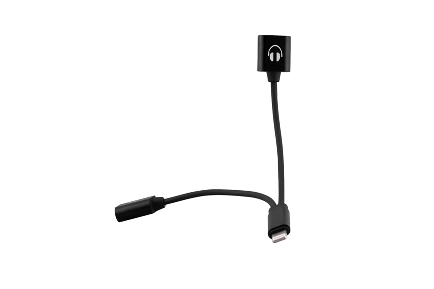 Hytech HY-XO38 Gümüş 2 in 1 Şarj+Kulaklık Lightning Metal Gövdeli Çevirici Kablo