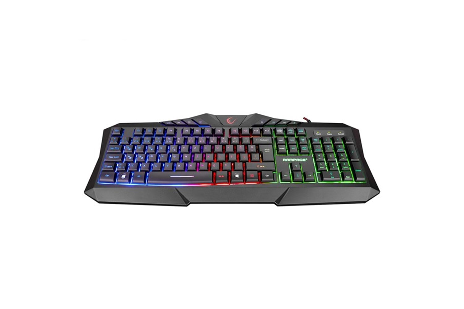 RAMPAGE KM-404 ARGENTI Rainbow Aydınlatmalı USB Gaming Combo Q Klavye + Kulaklık + Mouse + Mousepad
