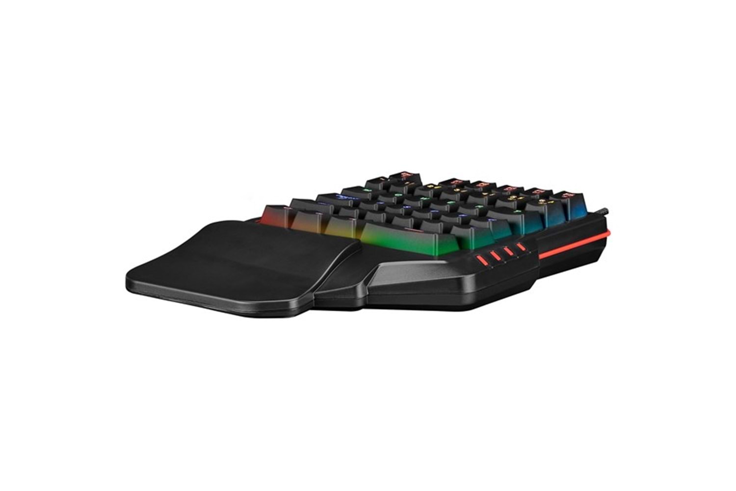 Rampage MIRACLE K1 Siyah USB Led Işıklı Q 35 Tuşlu Multimedya Mini Gaming Oyuncu Klavyesi