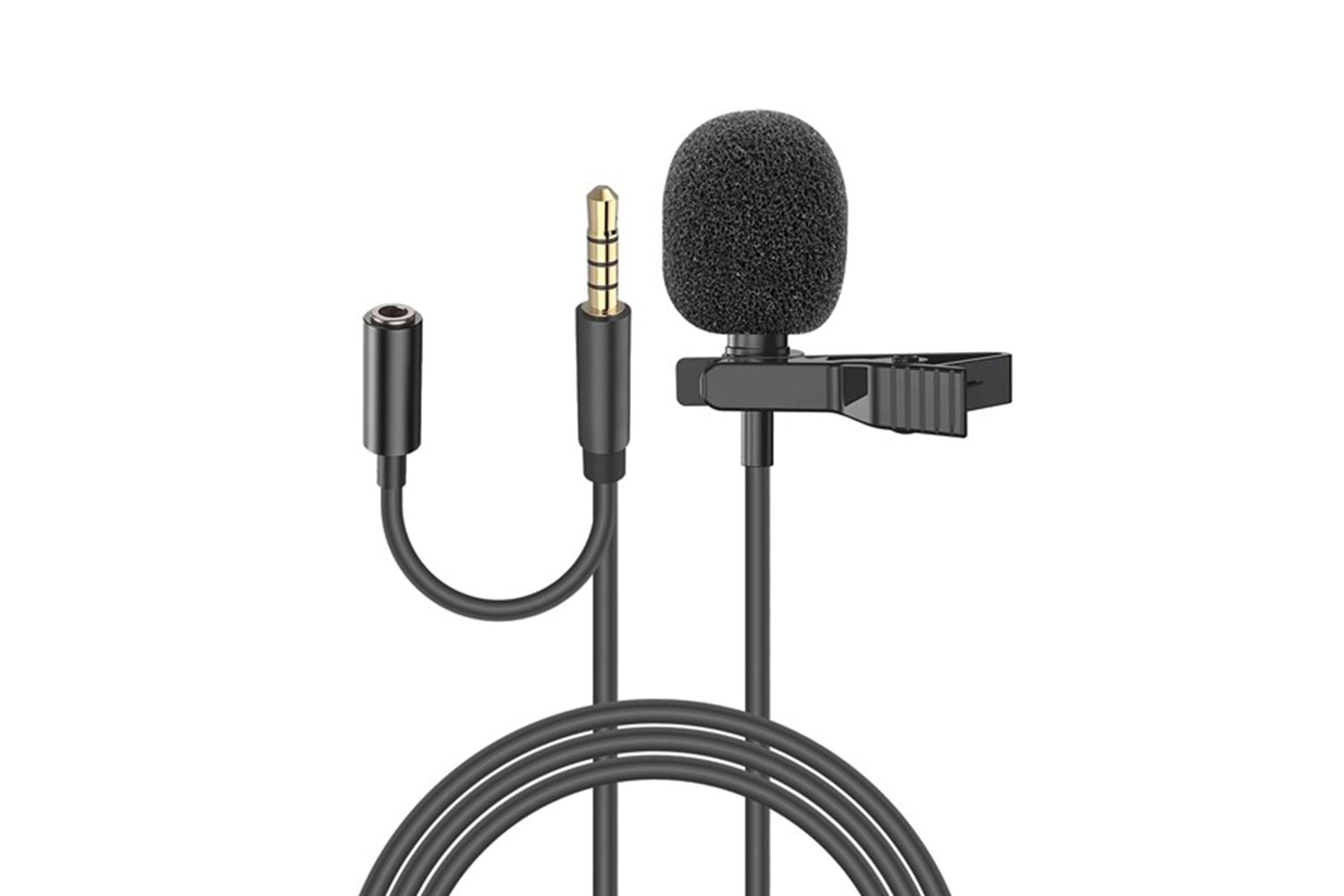 Snopy SN-MTK25 Siyah Tik-Tok Akıllı Telefon ve Youtuber Kulaklık Çıkışlı Yaka Mikrofonu