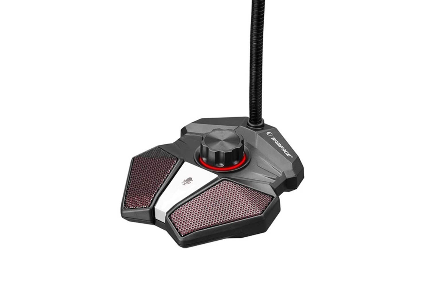 RAMPAGE RMX-M8 TORNADO Gri USB Masaüstü Led Mikrofon