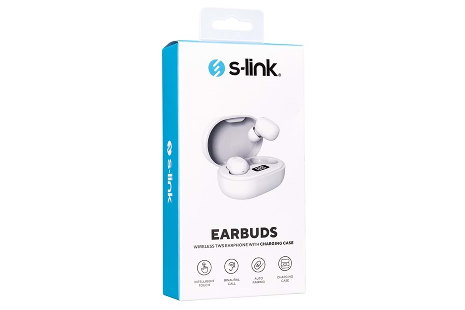 S-link SL-TWS05 Beyaz Mobil Telefon Uyumlu Bluetooth TWS Mikrofonlu Kulaklık