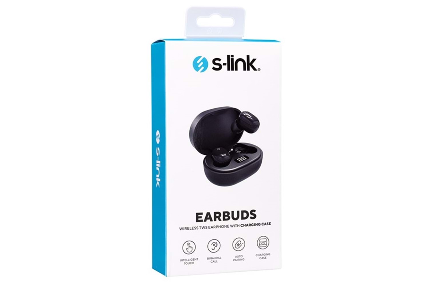 S-link SL-TWS05 Siyah Mobil Telefon Uyumlu Bluetooth TWS Mikrofonlu Kulaklık