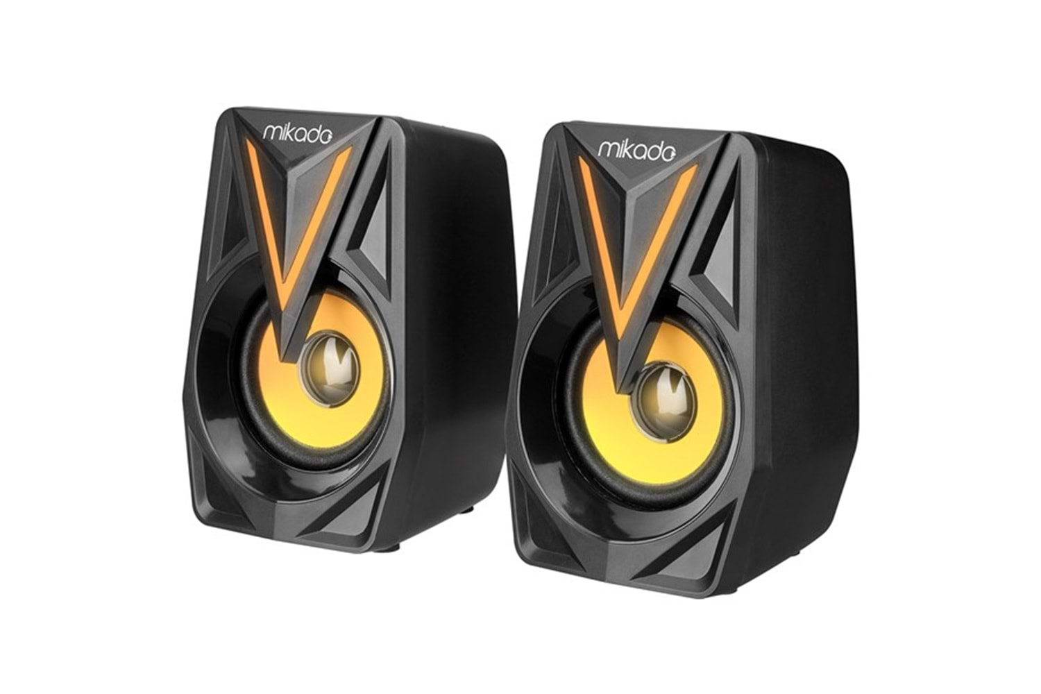Mikado MD-S23 GLARE 2.0 Multimedia 3W*2 Siyah USB RGB Işıklı Gaming Speaker Hoparlör