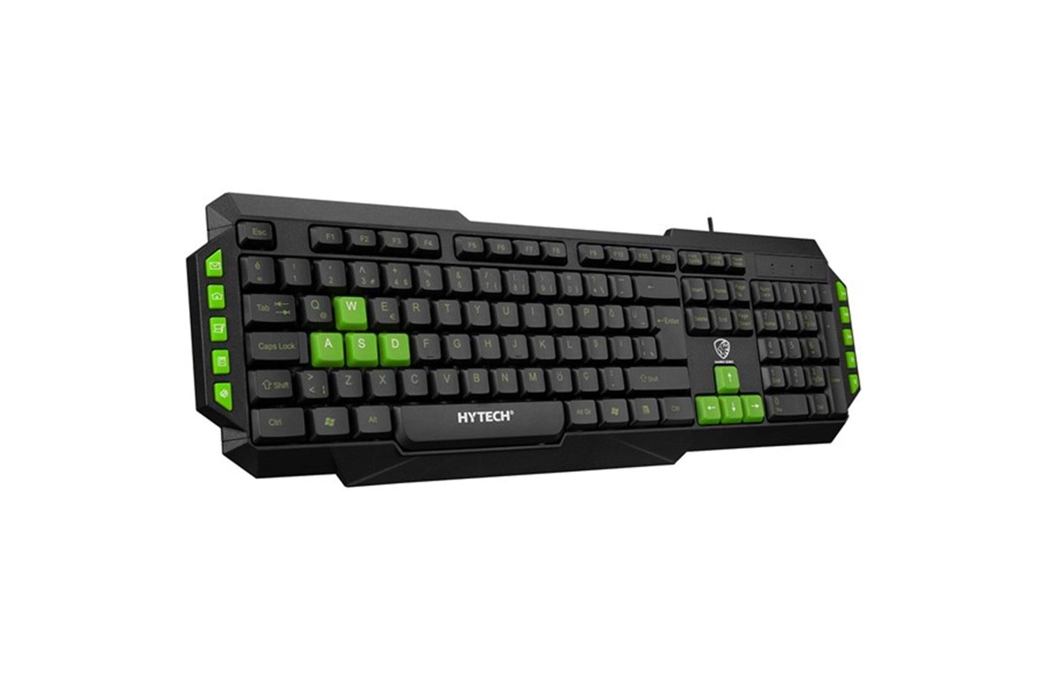 Hytech HYK-46 GAMY Siyah USB Yeşil Tuşlu Q Gaming Oyuncu Klavyesi