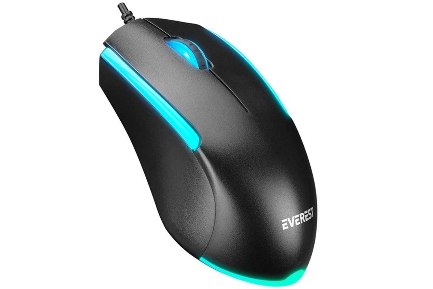 Everest KM-R59 FORZA PLUS Siyah Usb Rainbow Backlight Q Klavye + 1200 dpi Mouse Set