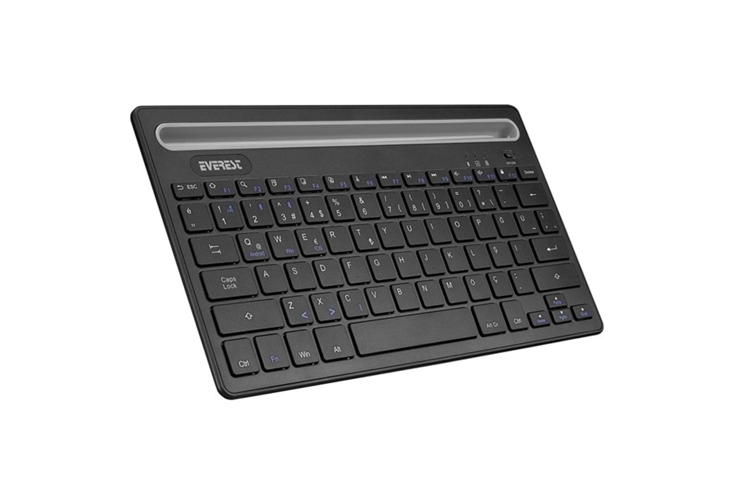 Everest KM-BT803 Siyah 3 in 1 BT 5.0+3.0+2.4Ghz 1600dpi Q Multimedia Kablosuz Klavye + Mouse Set