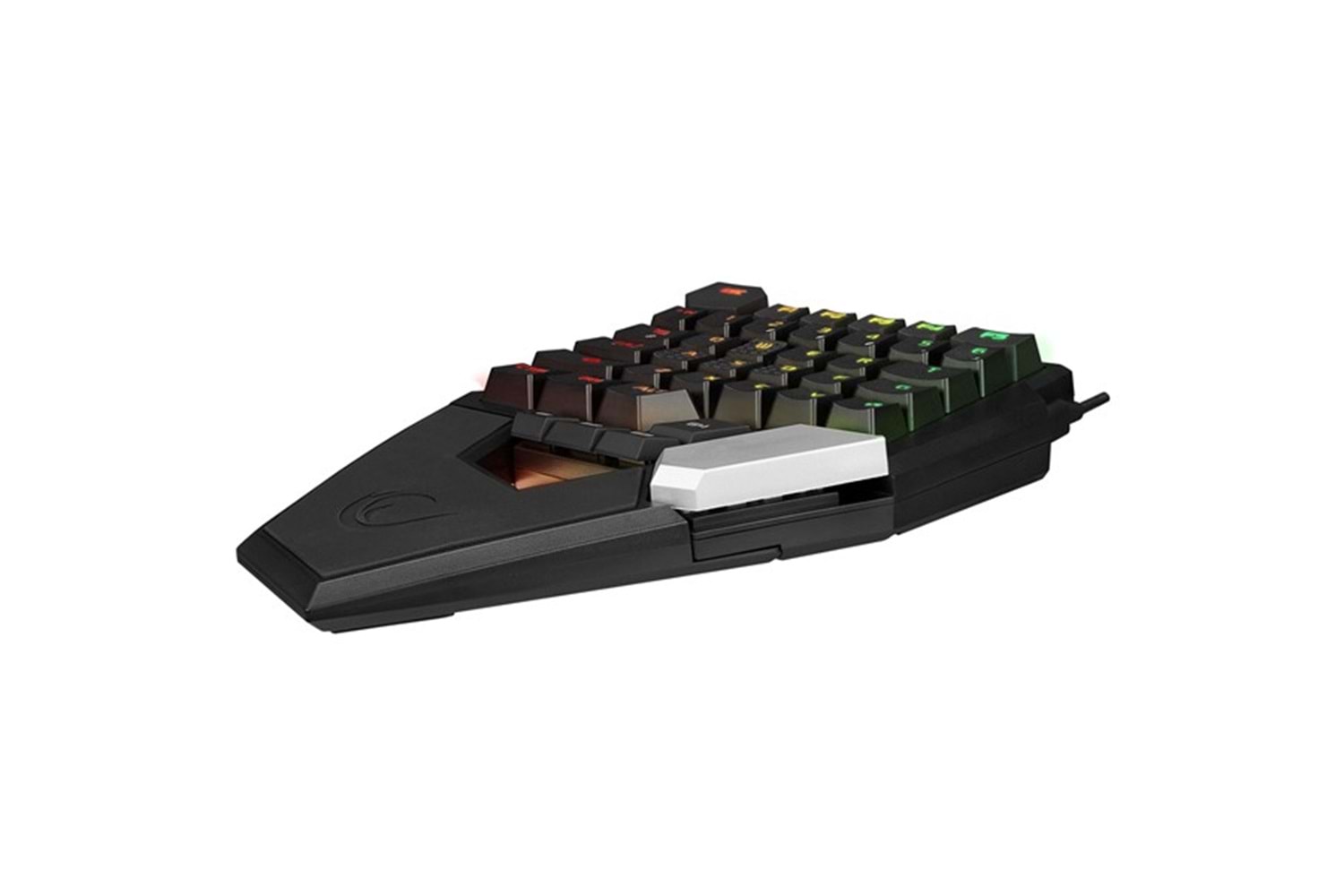 Rampage KB-277 OMNI Siyah Örgülü Type C RGB 6 Farklı Aydınlatma Modu Q Mini Gaming Oyuncu Klavyesi