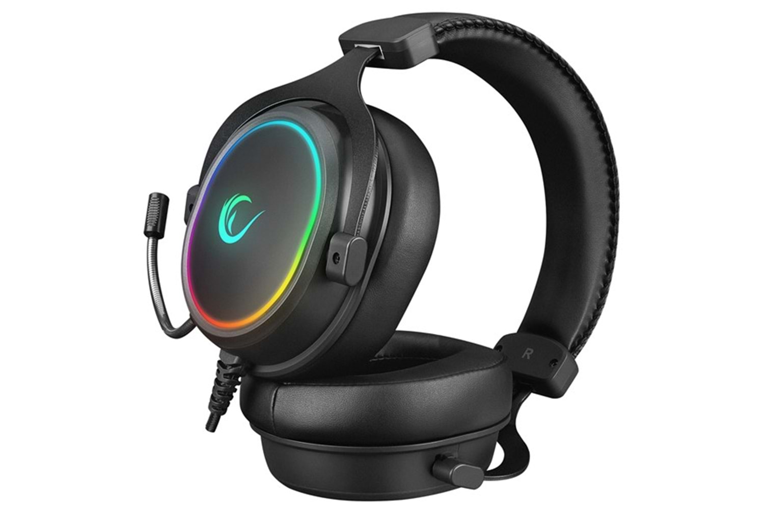 Rampage ONYX-S Siyah USB 7.1 Version RGB Led + Ses Kontrollü Oyuncu Mikrofonlu Kulaklık