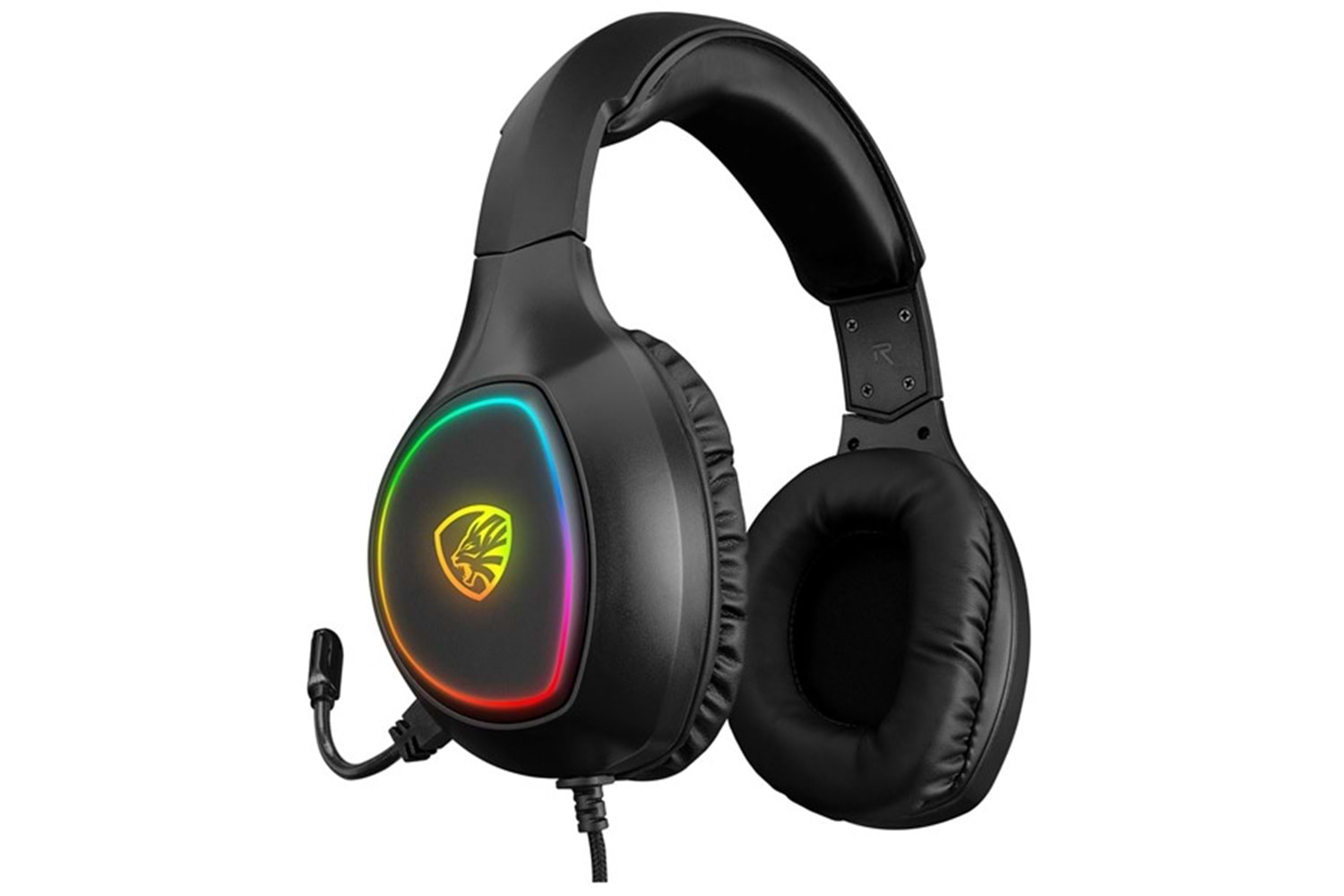 Hytech HY-G5 X-CONAN Siyah RGB Işıklı PC-PS4-XBOX-Telefon Destekli Gaming Oyuncu Mikrofonlu Kulaklık