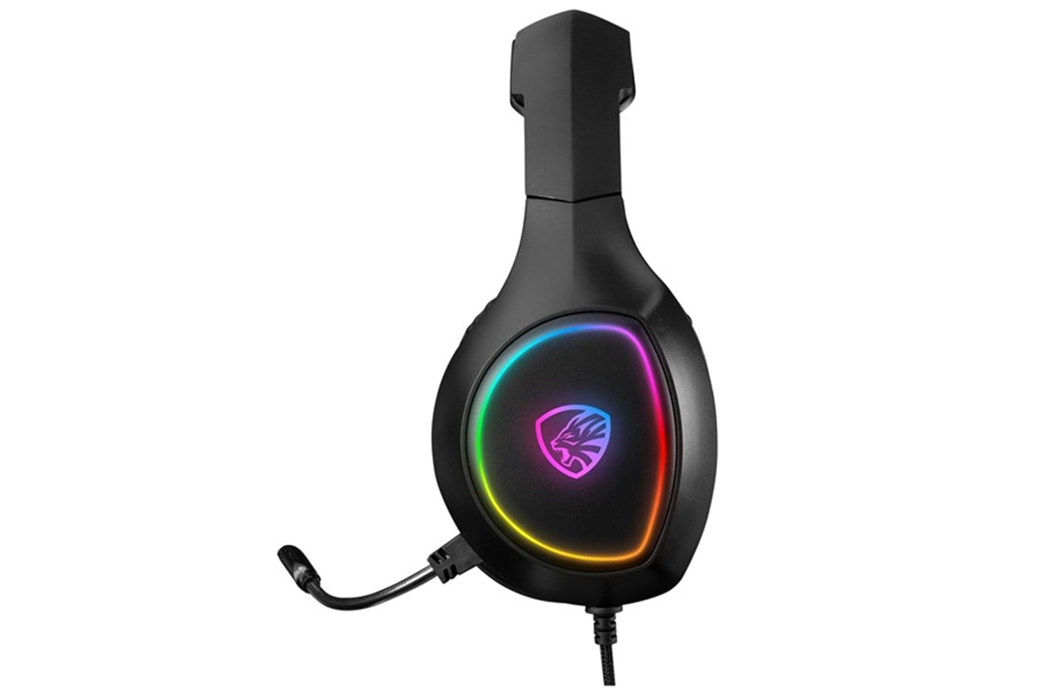 Hytech HY-G5 X-CONAN Siyah RGB Işıklı PC-PS4-XBOX-Telefon Destekli Gaming Oyuncu Mikrofonlu Kulaklık