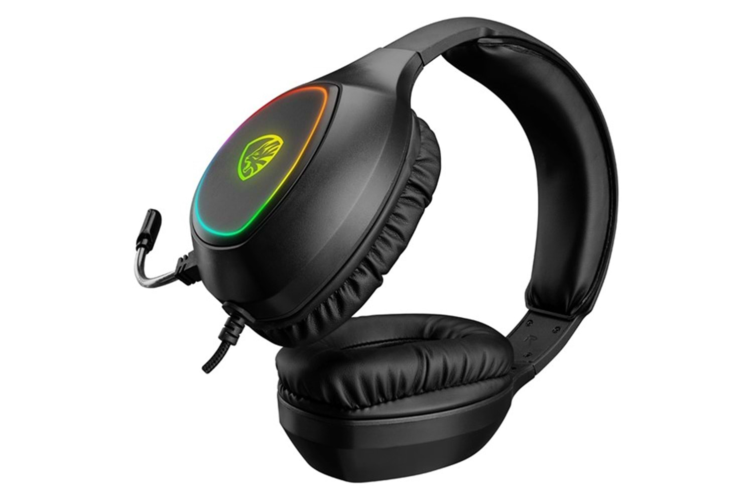 Hytech HY-G5 X-CONAN Siyah RGB Işıklı PC-PS4-XBOX-Telefon Destekli Gaming Oyuncu Mikrofonlu Kulaklık
