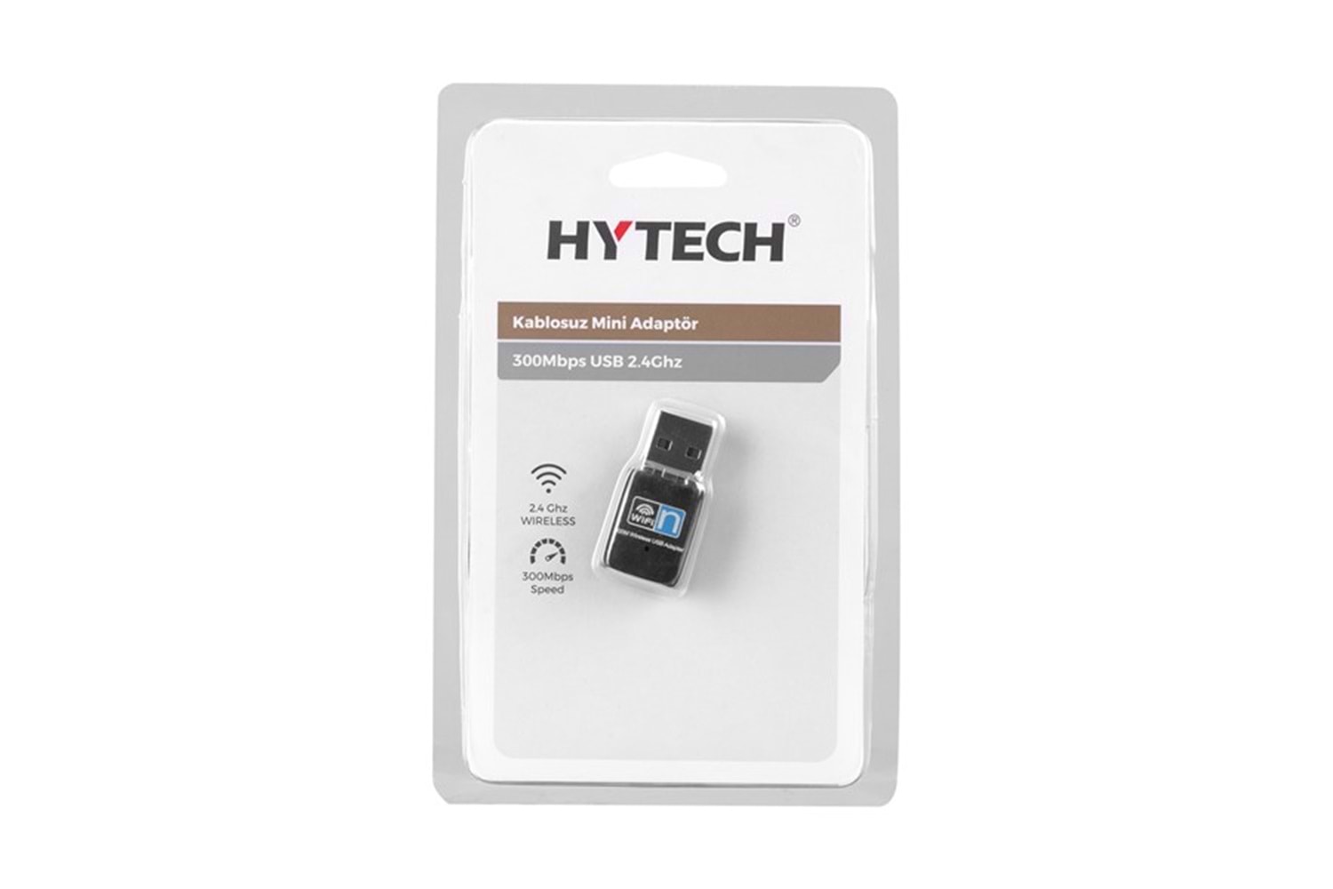 Hytech HY-300N N300 2.4GHz 2dBi Dahili Antenli Usb Kablosuz Mini Adaptör