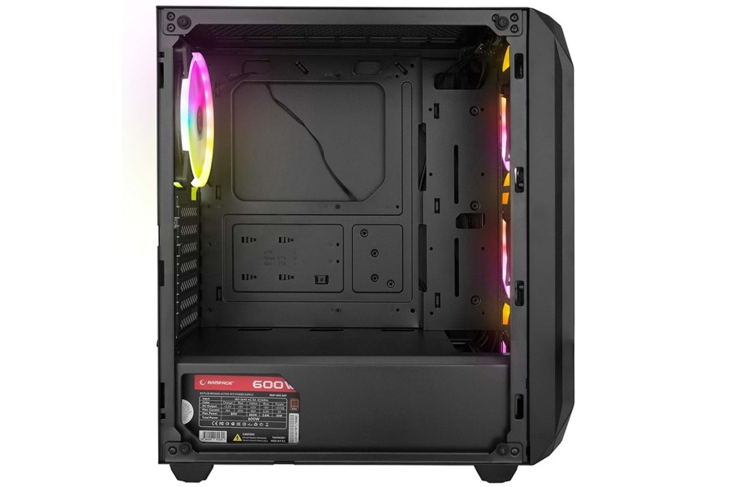 RAMPAGE 600W 80+ BRONZE ZUKO GAMING MID-TOWER PC KASASI