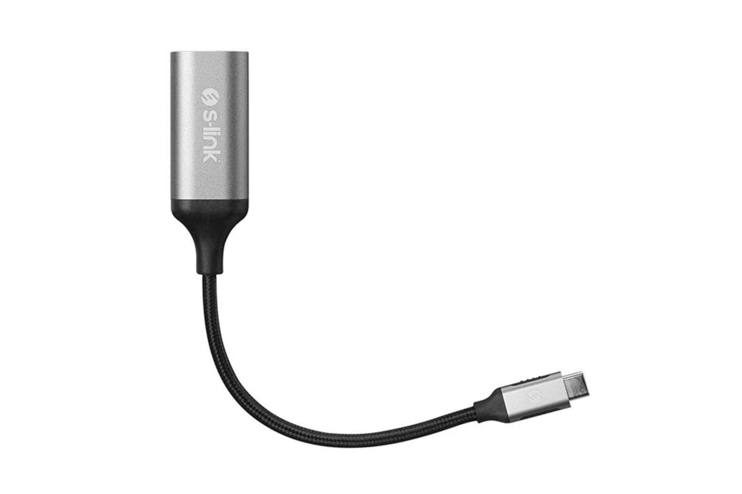 S-LINK Swapp SW-U5145 Gri Metal Type-C to VGA Adaptör