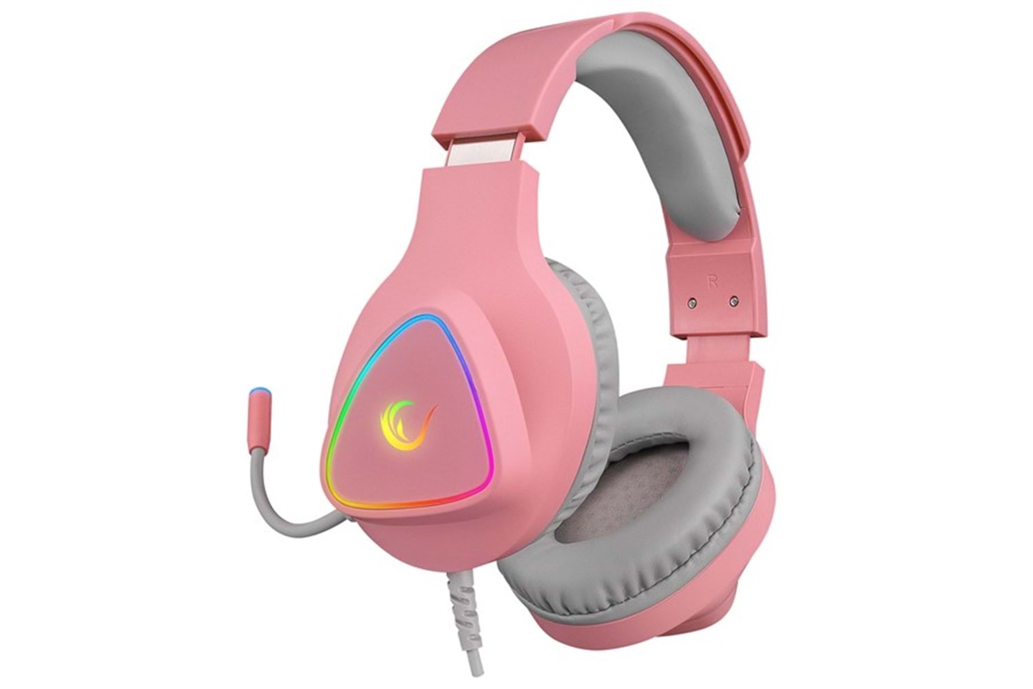 RAMPAGE M7 MONCHER Pembe RGB Led USB 7.1 Gaming Mikrofonlu Oyuncu Kulaklığı