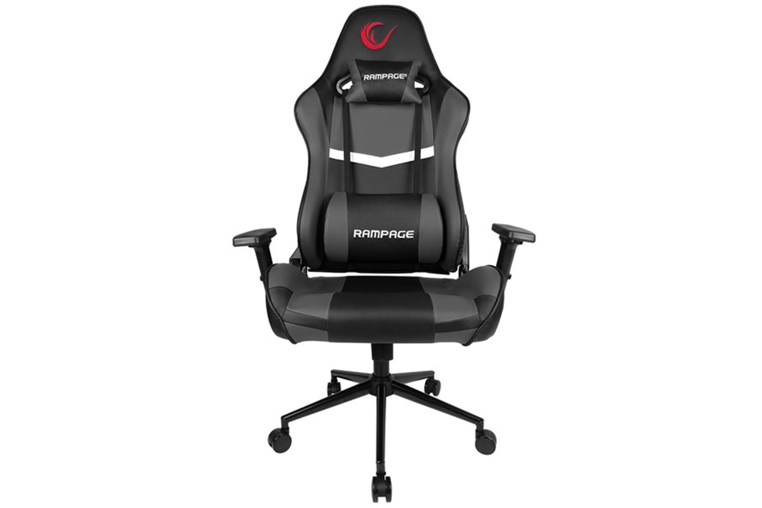 Rampage KL-R56 3D Kol,Tam Dökme Süngerli Siyah/Gri Oyuncu Koltuğu
