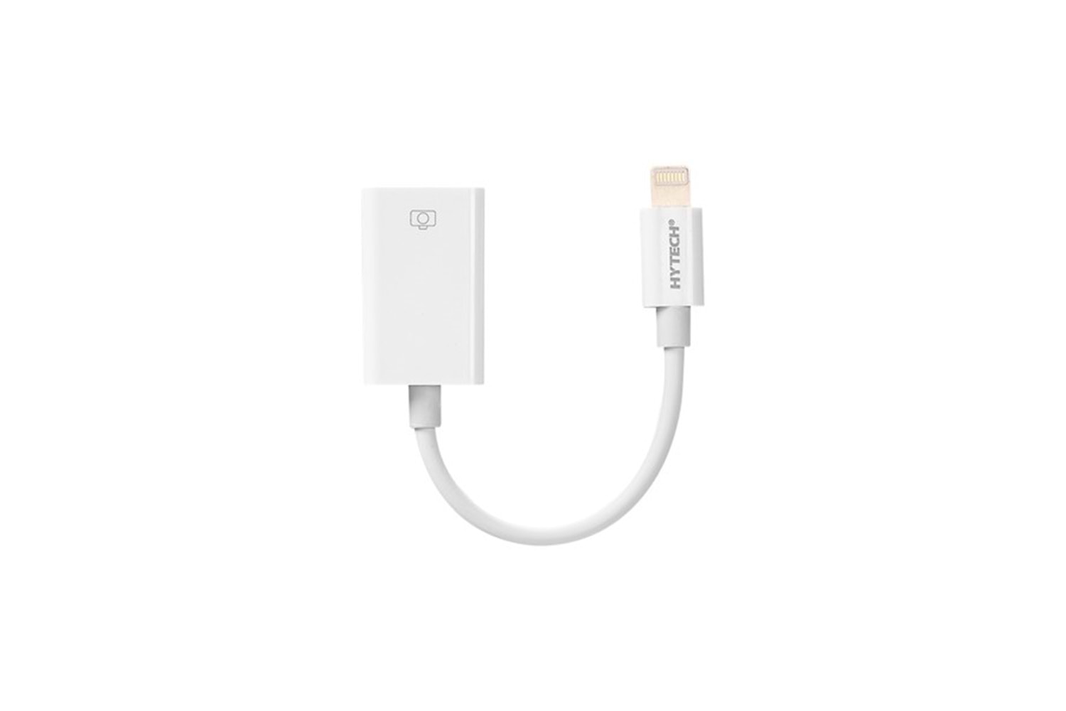 Hytech HY-XO48 Beyaz USB F to Lightning 10cm kablolu OTG Çevirici