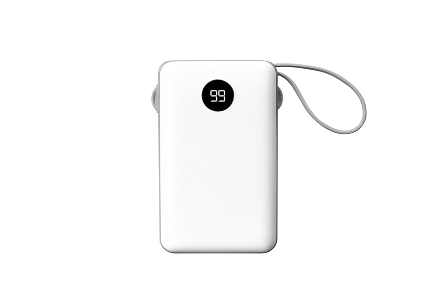S-link P102 10000mAh PRM 2*USB+Type-C+Micro+Lightning Beyaz LCD Taşınabilir Pil Şarj Cihazı Powerbank