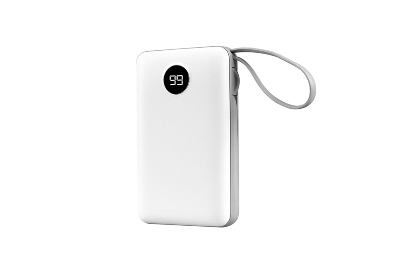 S-link P102 10000mAh PRM 2*USB+Type-C+Micro+Lightning Beyaz LCD Taşınabilir Pil Şarj Cihazı Powerbank