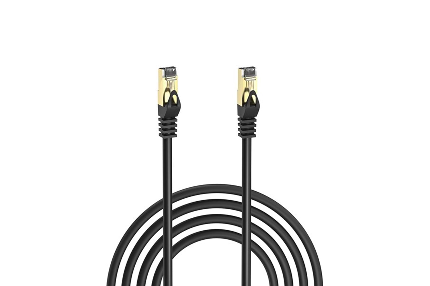 S-link SL-CAT7100M 100m Siyah S/FTP CCA CAT7 Gold Uçlu Ağ Bağlantı Kablosu