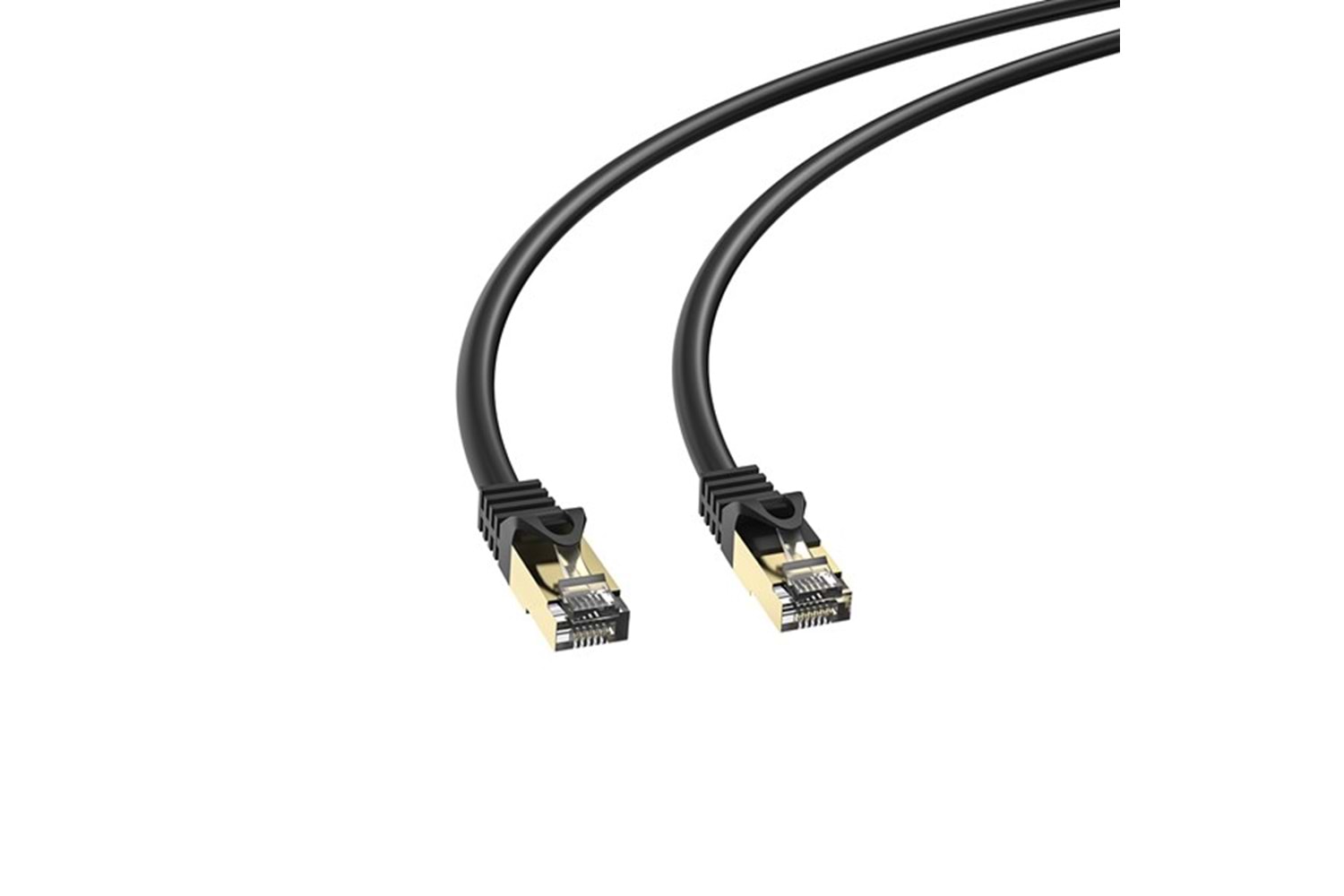 S-link SL-CAT7100M 100m Siyah S/FTP CCA CAT7 Gold Uçlu Ağ Bağlantı Kablosu