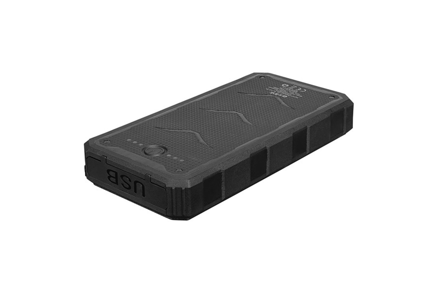 S-link P120 12000mAh PRM 2*USB+Type-C+Micro Led Lamba + 1.2W Solar Panelli Siyah Taşınabilir Pil Şarj Cihazı Powerbank
