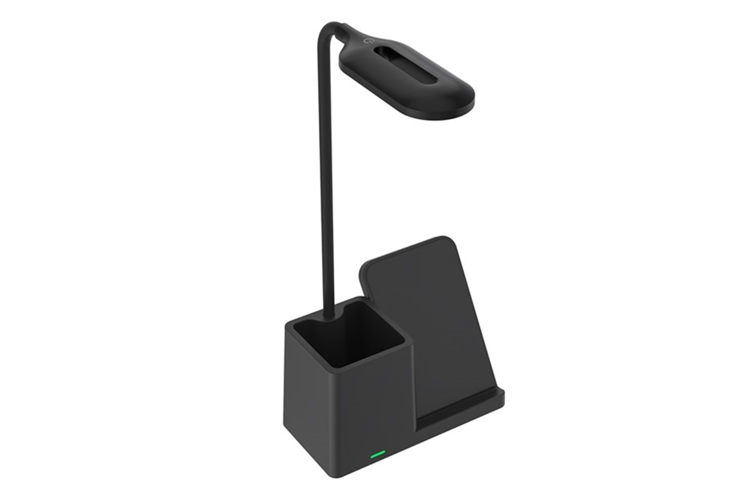 S-LINK SL-M9054 Siyah TypeC 15W Kablosuz Şarj Cihazı Kalemlikli Masa Lambası