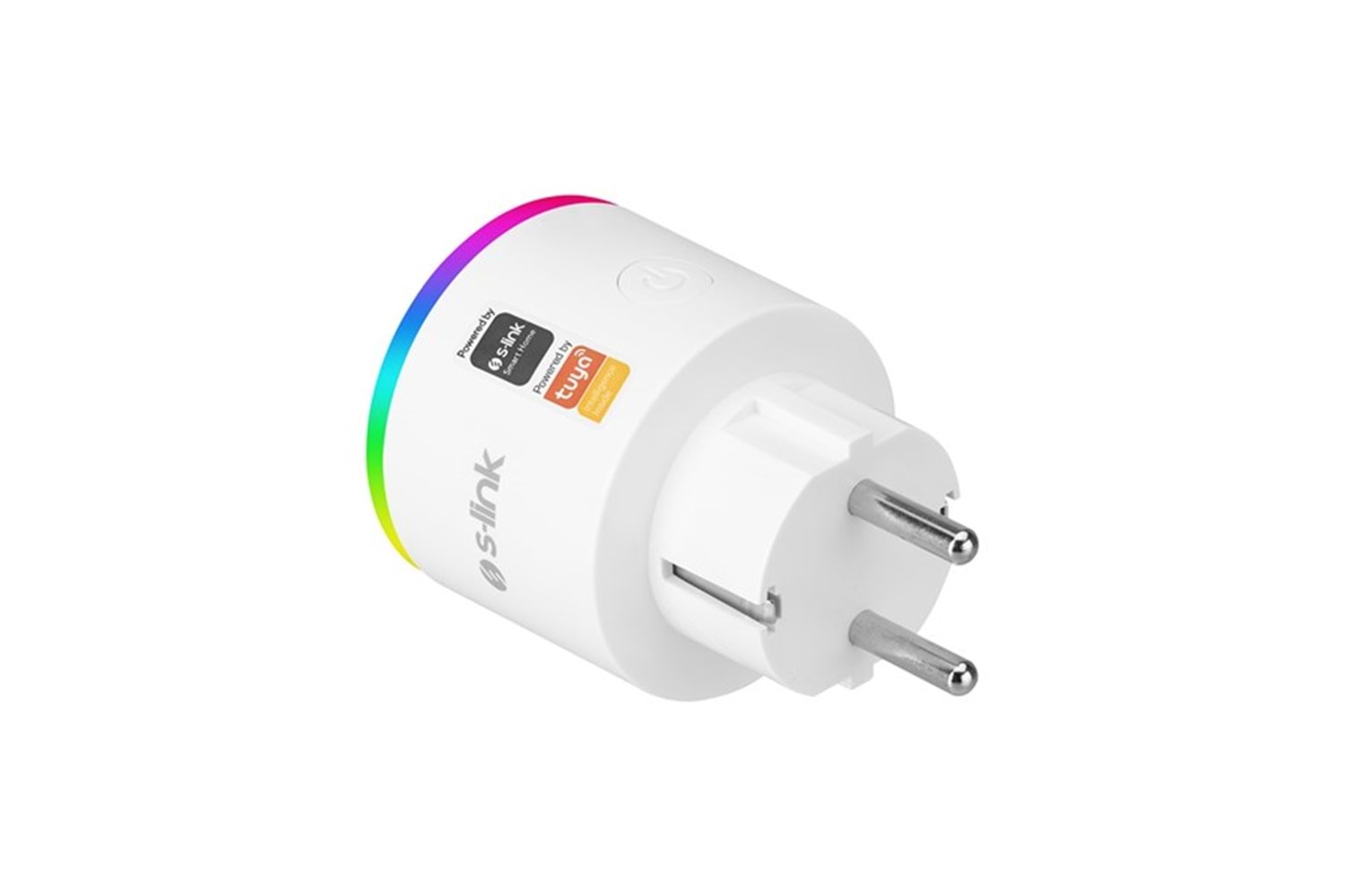 S-link SL-03 16A Akım Korumalı Akıllı Priz RGB Işıklı 2.4 G WIFI&BT TUYA Destekli
