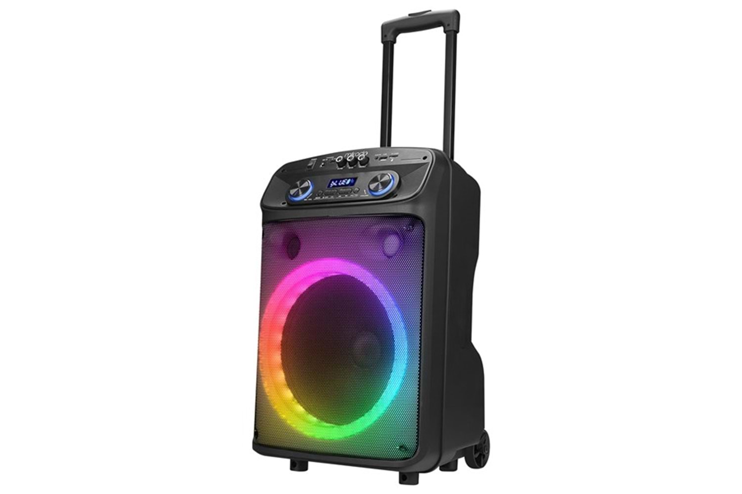 Mikado MD-BT505 60W USB/BT/TF/TWS Led Işıklı Kablosuz ve Kafa Mikrofonlu Toplantı-Parti Hoparlörü