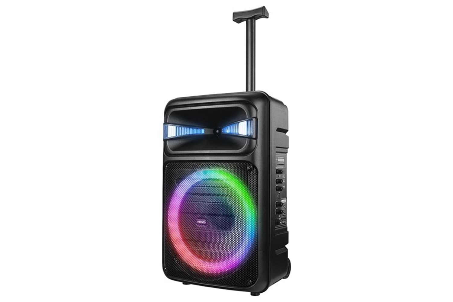 Mikado MD-125KP 40W USB/BT/TF/TWS Led Işıklı Kablosuz ve Kafa Mikrofonlu Toplantı-Parti Hoparlör