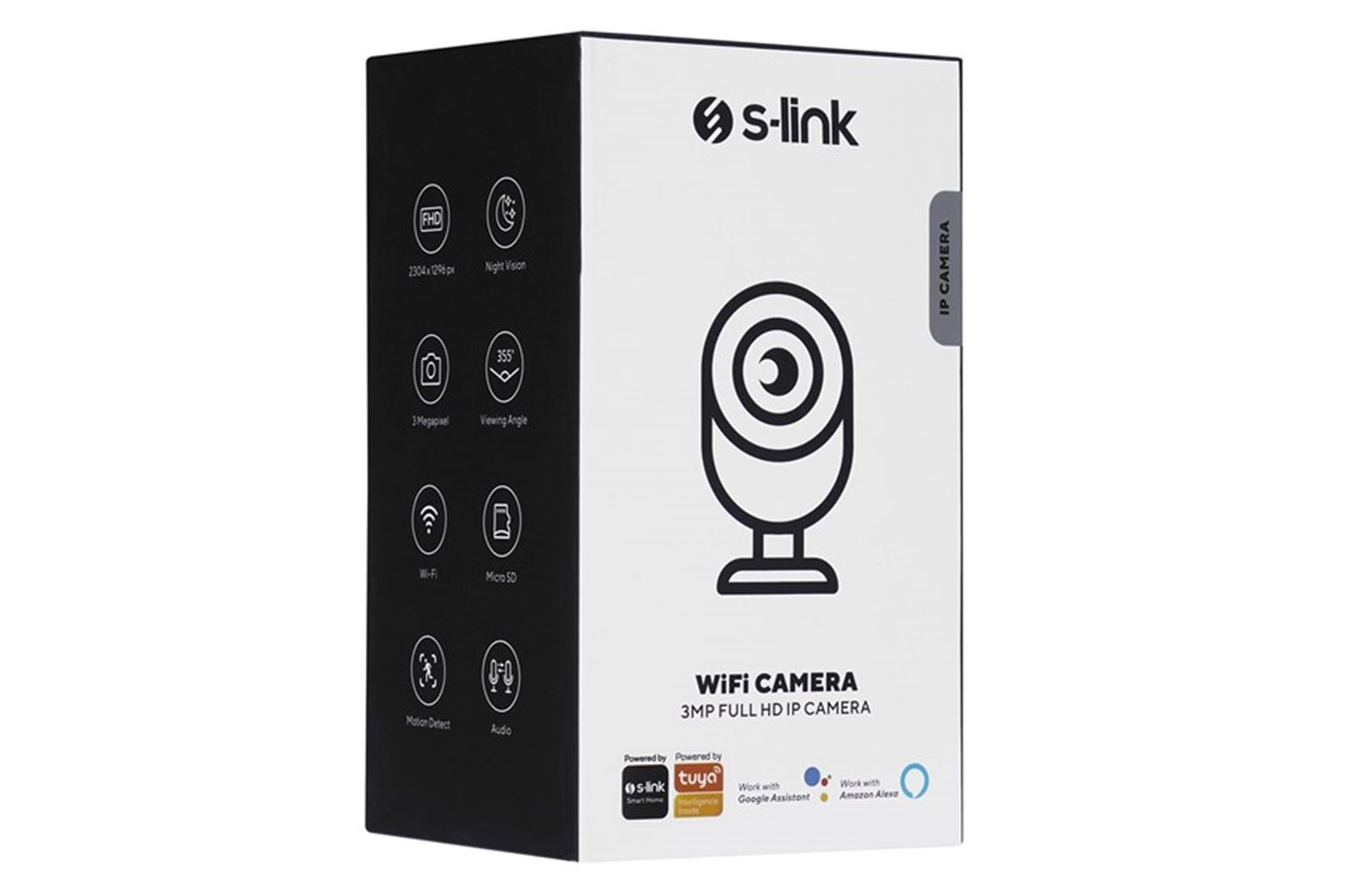 S-link SL-IND01 3.0 MP IP Smart HD Lens 3.6mm Dual Band Wifi Network TF Card Güvenlik Kamerası Tuya