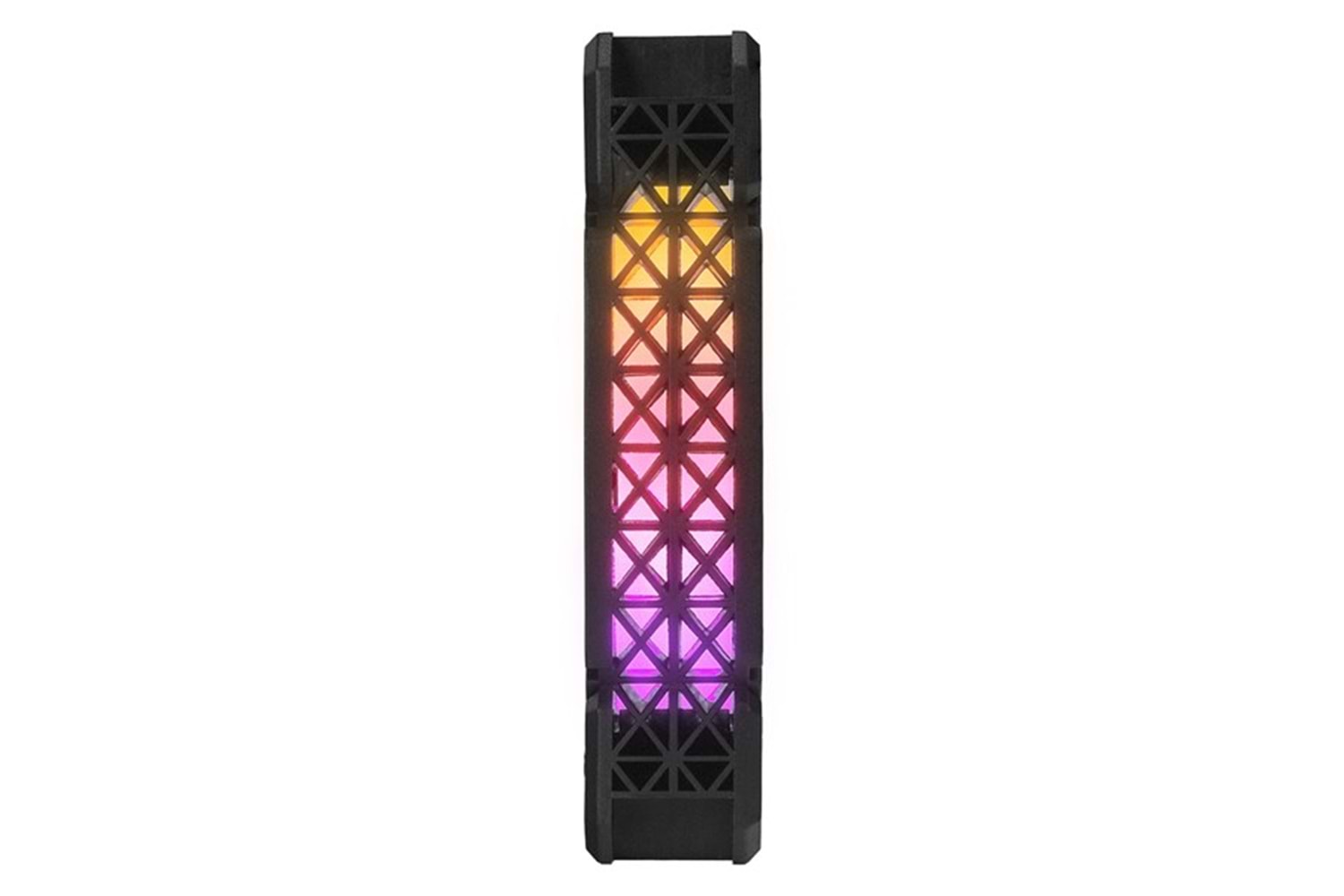 Rampage CROSS F20 38CFM 1200RPM 12cm Rainbow 3P+4P Molex Soketli Siyah Kasa Fanı