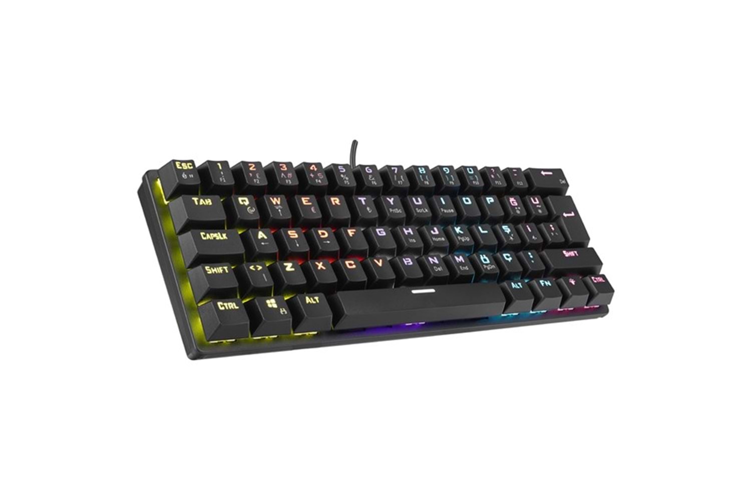 Rampage ALLY K11 Siyah Rainbow Q Bilek Destekli Red Switch Gaming Oyuncu Klavye