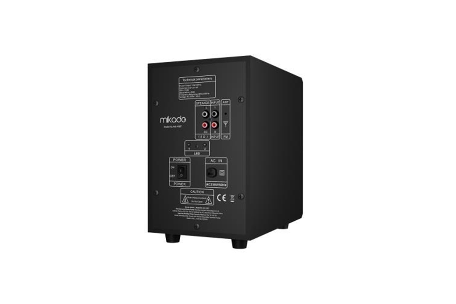 MIKADO MD-95BT 2+1 20W Siyah Multimedya FM/BT/SD/USB Speaker Hoparlör