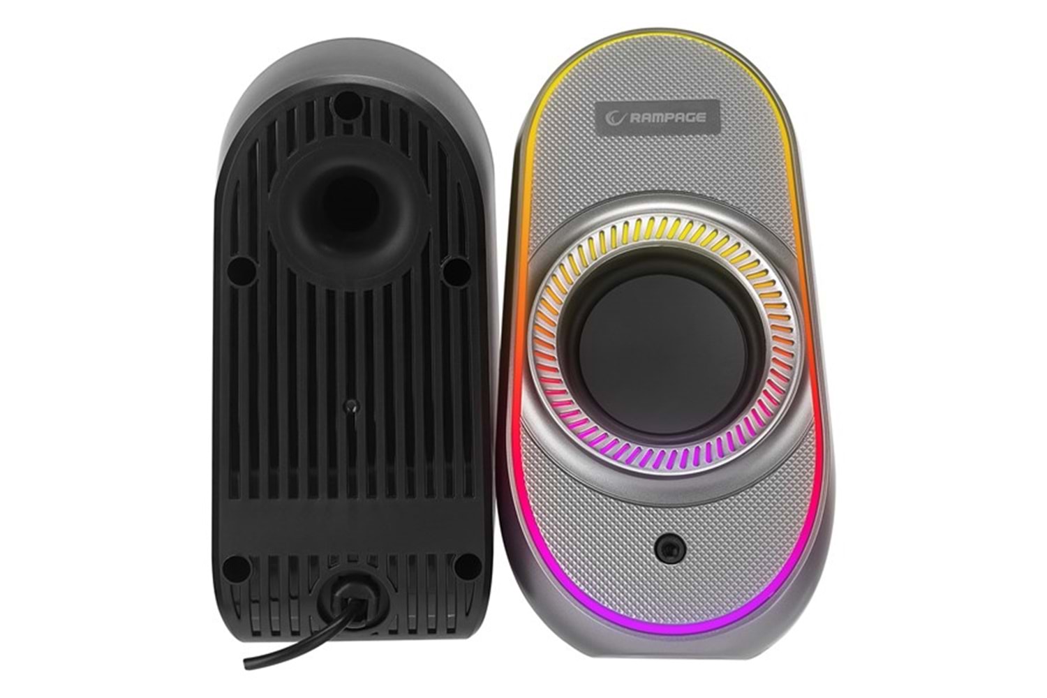 RAMPAGE RMS-X3 2.0 6W Bluetooth Özellikli Siyah Multimedia RGB Işıklı Gaming USB Speaker