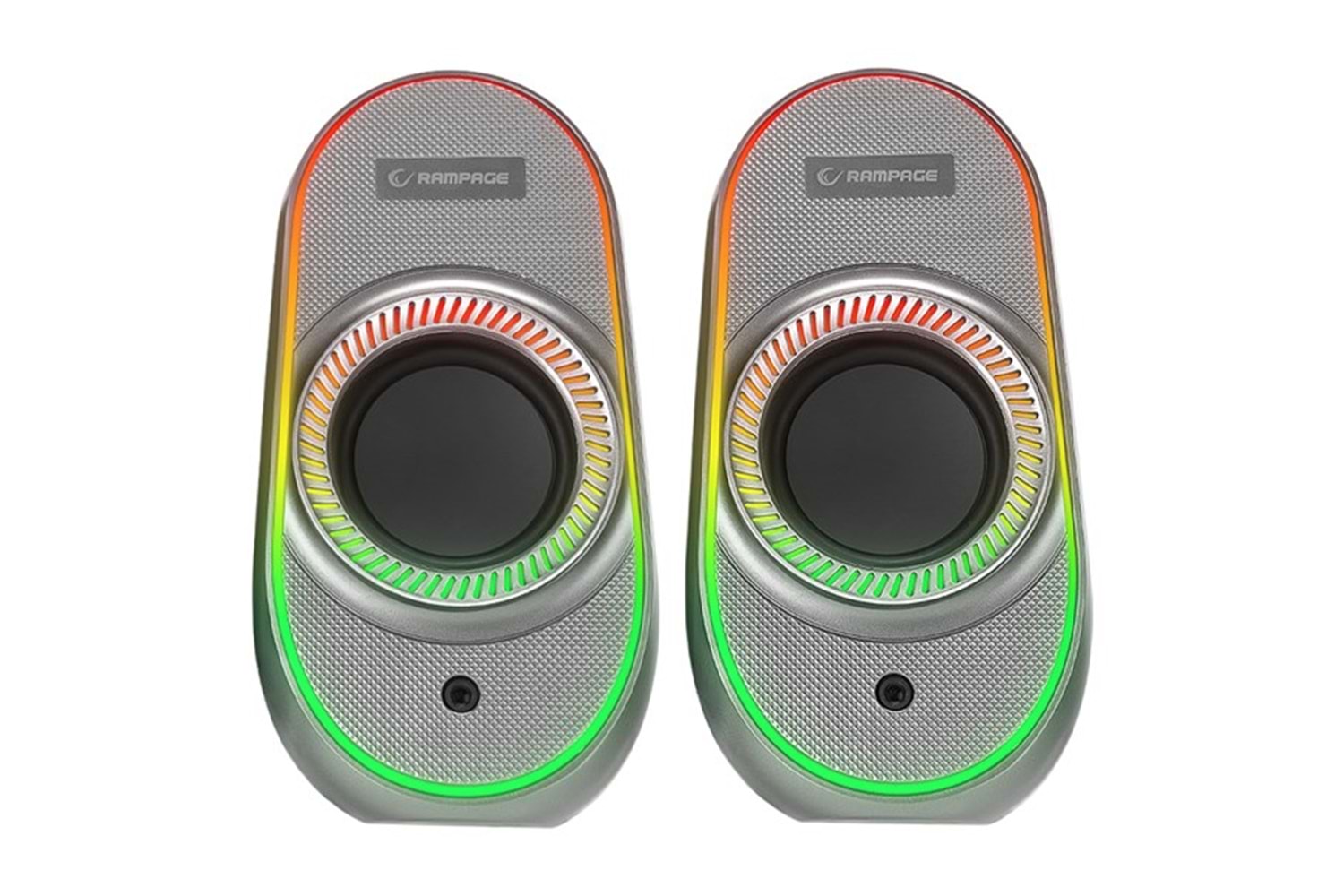 Rampage RMS-X3 2.0 6W Bluetooth Beyaz Multimedia RGB Işıklı Gaming USB Speaker