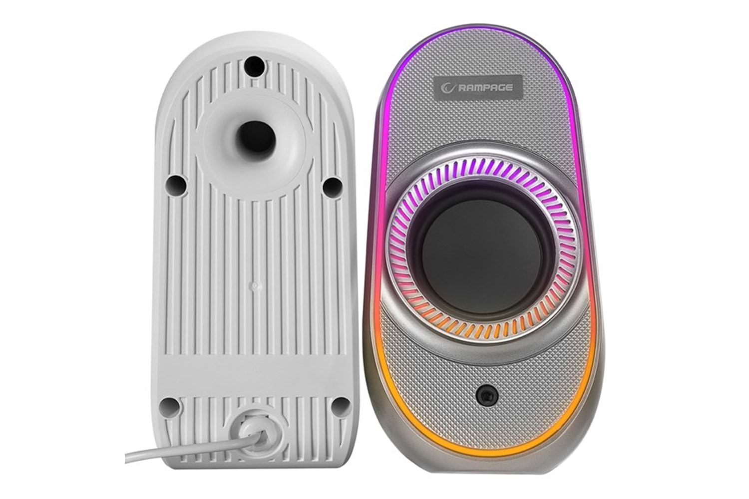 Rampage RMS-X3 2.0 6W Bluetooth Beyaz Multimedia RGB Işıklı Gaming USB Speaker