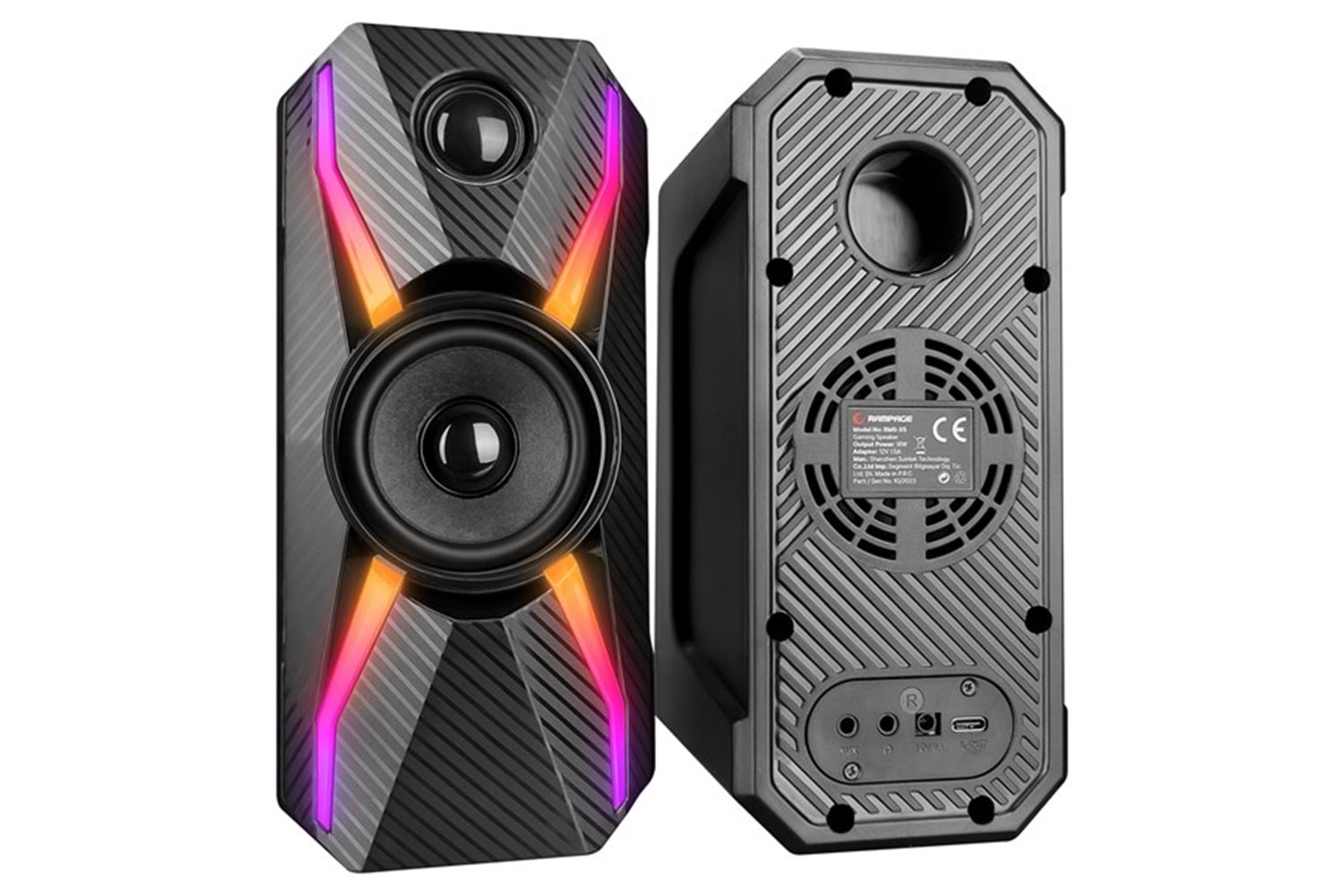 Rampage RMS-X5 2.0 Siyah Multimedia Gaming USB Speaker