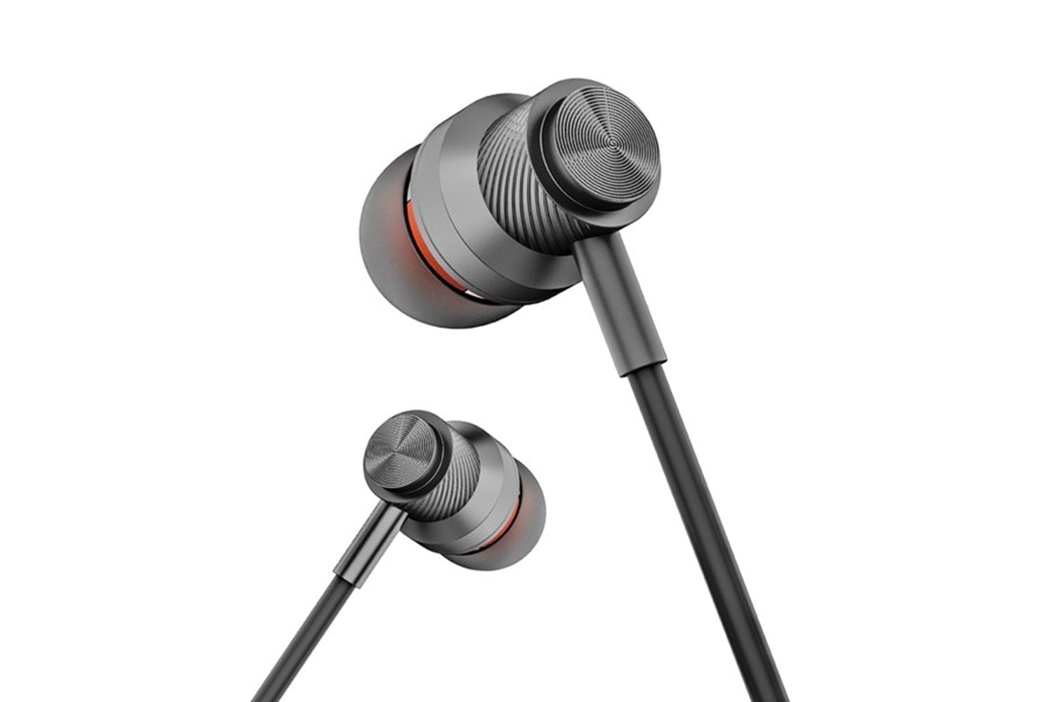 Hytech HY-XBK59 Siyah iPhone Telefon Uyumlu Lightning Konnektörlü Metal Bluetooth Kulaklık