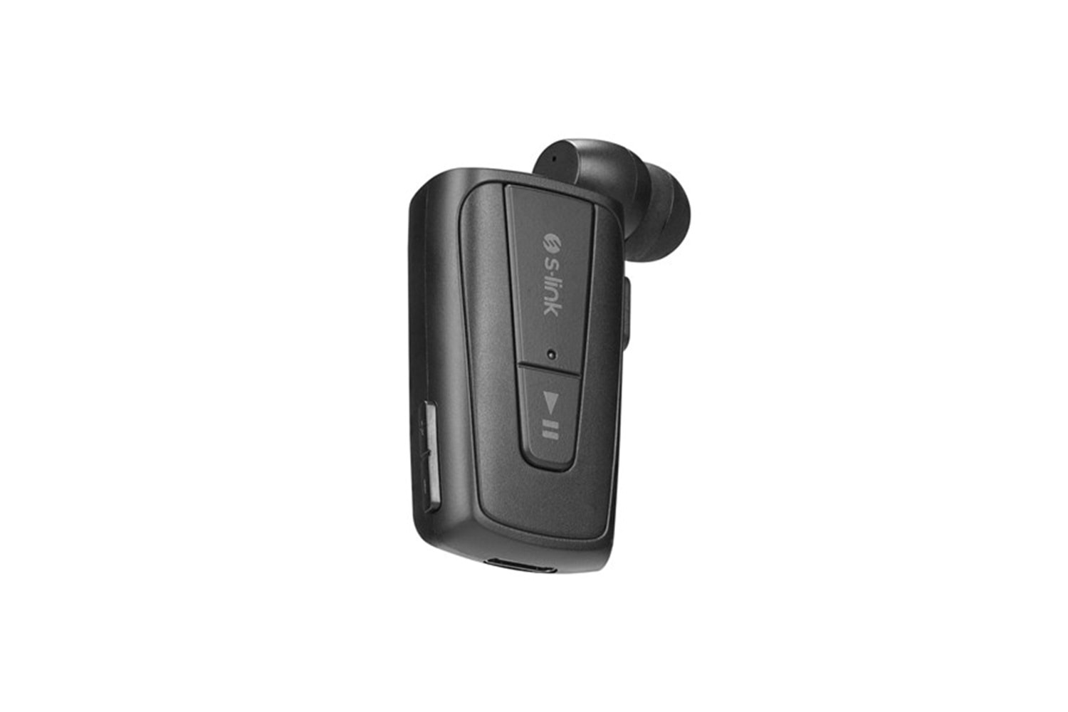S-link SL-BT105 Siyah Mobil Telefon Uyumlu Makaralı Titreşimli Bluetooth Kulaklık