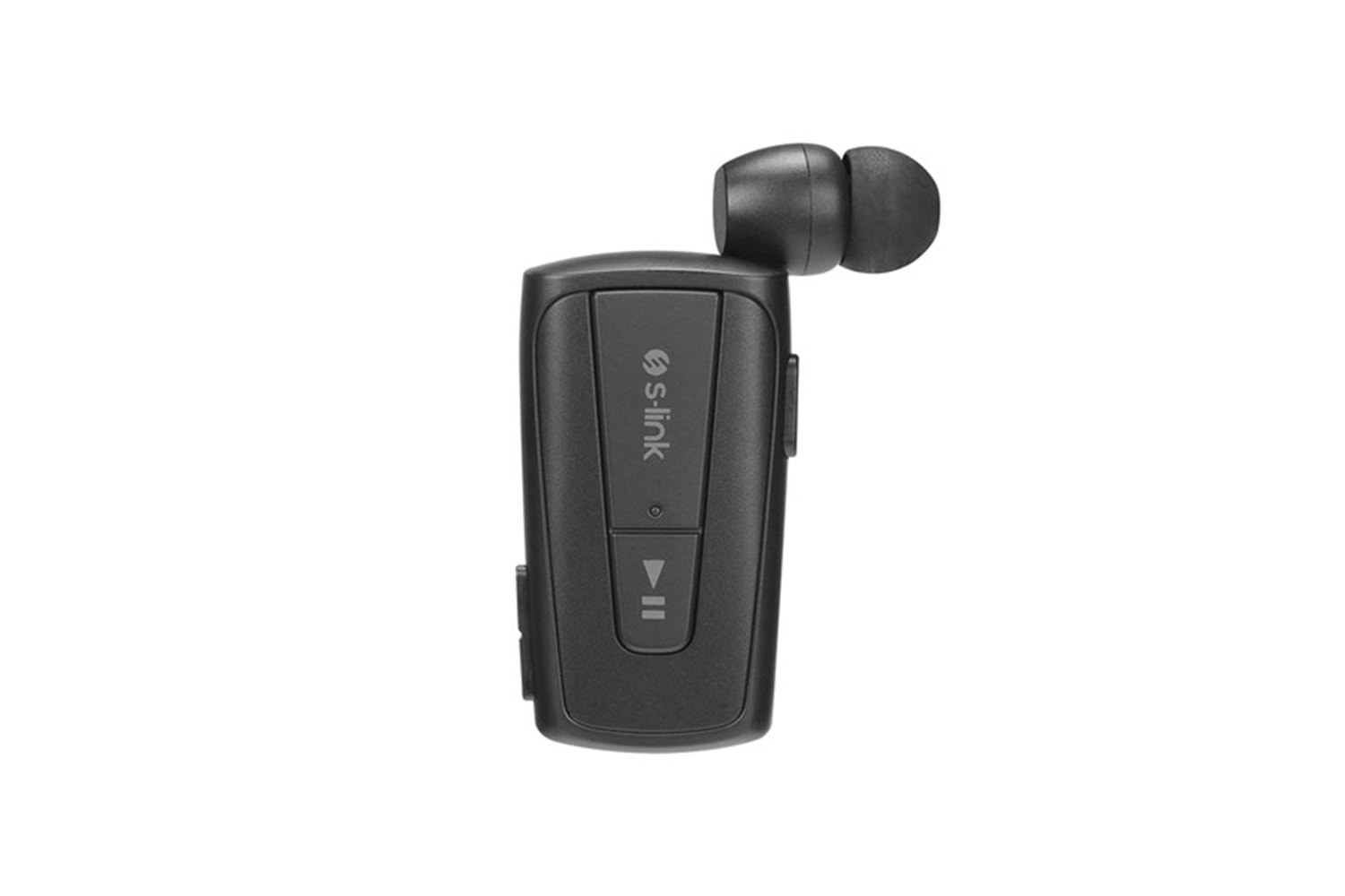 S-link SL-BT105 Siyah Mobil Telefon Uyumlu Makaralı Titreşimli Bluetooth Kulaklık