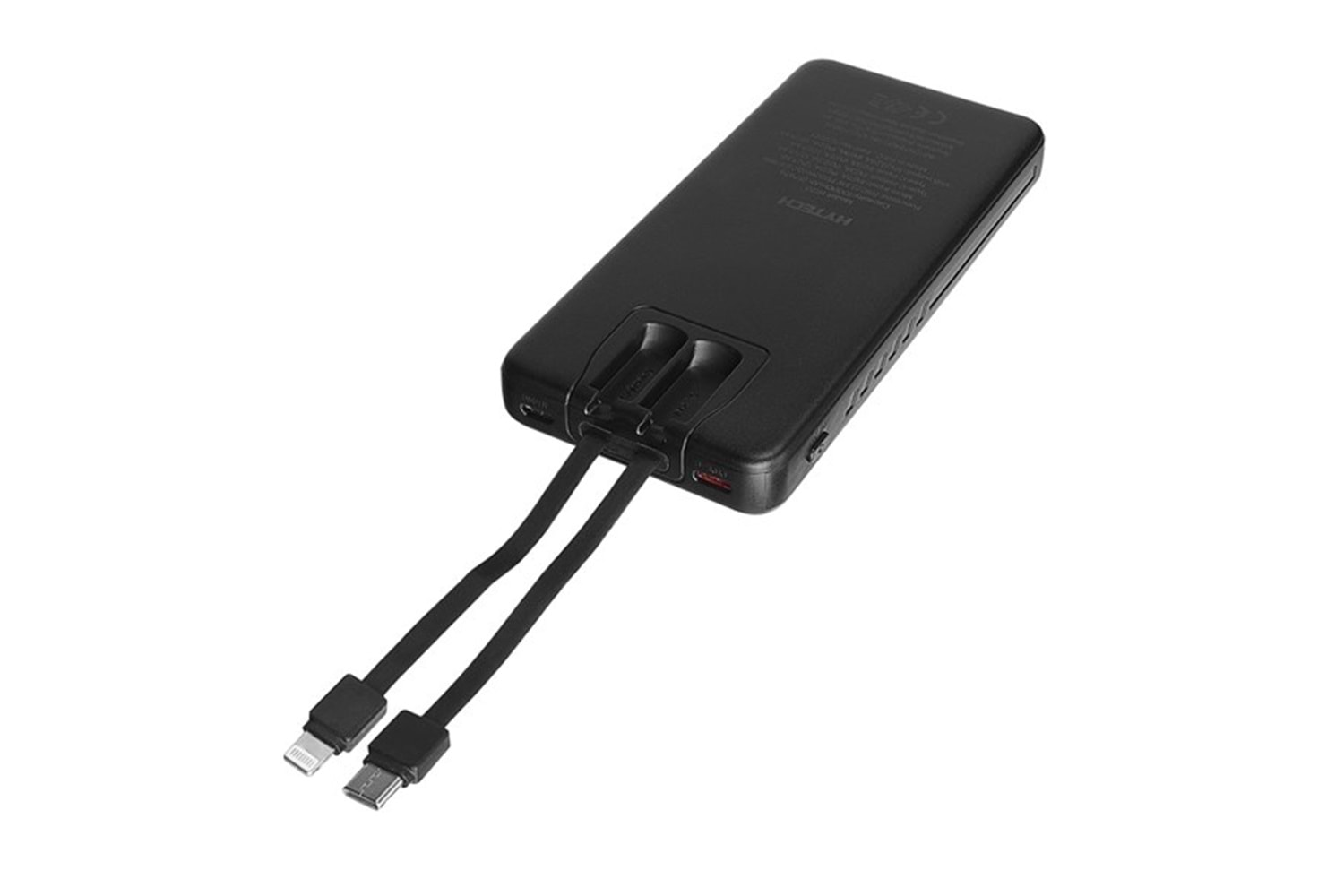 HYTECH H120 10000mAh HSC22.5W PD20W+QC3.0 18W Siyah LCD Şeffaf Taşınabilir Pil Şarj Cihazı Powerbank